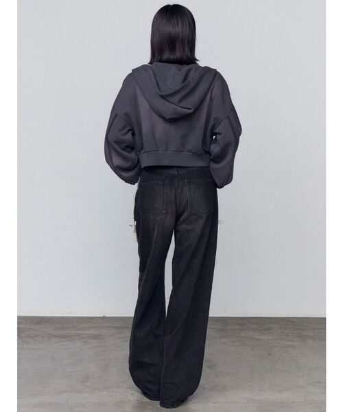 シェービングショートジップフーディ（パーカー）｜EMODA