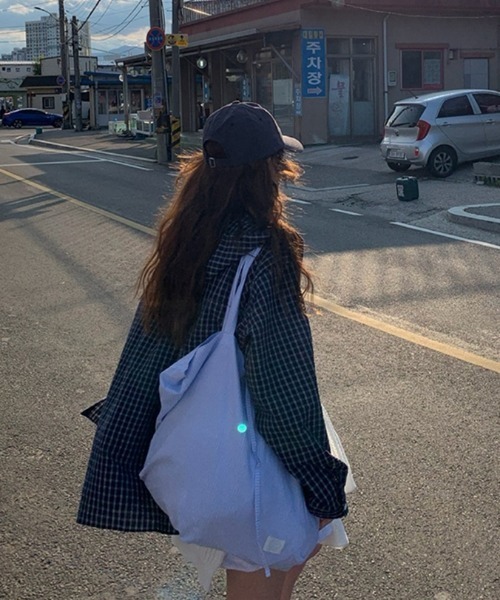 LAC-VERT(ラック・ヴェール)の「フード付きチェックシャツ(シャツ/ブラウス・レディース・ネイビー/ブルー・FREE)」の20枚目の写真