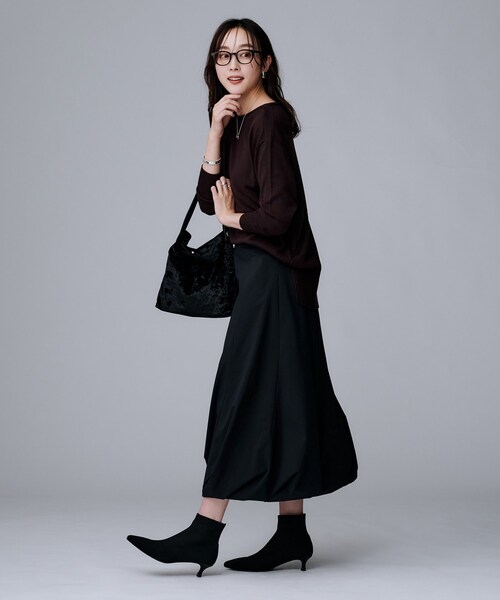 UNTITLED（アンタイトル）の「【ストレッチ】ニットブーツ（ブーツ・レディース・ブラック・30/25/45/40/35）」の8枚目の写真