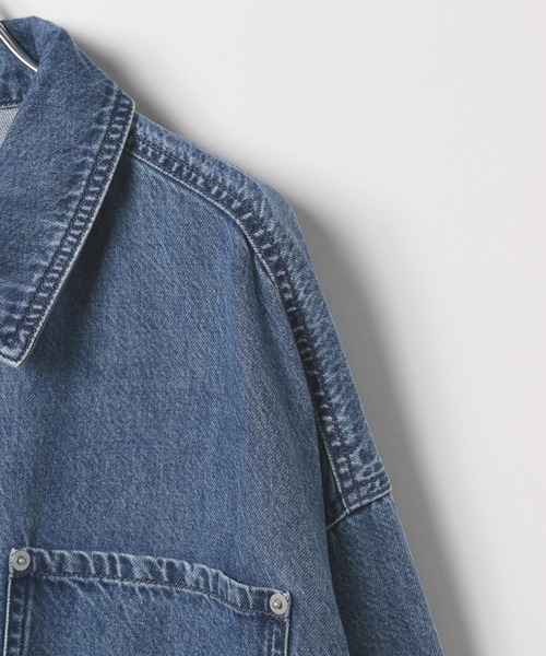 LEPSIM　フリンジパッチ　デニムシャツ LEPSIM｜フリンジパッチ/BIGデニムシャツ | Rakuten Fashion