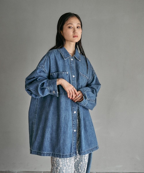 【新品未開封】フリンジパッチ／BIGデニムシャツ　LEPSIM LEPSIM｜フリンジパッチ/BIGデニムシャツ | Rakuten Fashion