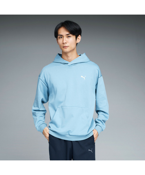PUMA（プーマ）の「PUMA プーマ メンズ ESS MX リラックスド フーディ（パーカー・メンズ・オフホワイト/ブルー/ブラック・X-LARGE/XX-LARGE/SMALL/LARGE/MEDIUM）」の3枚目の写真