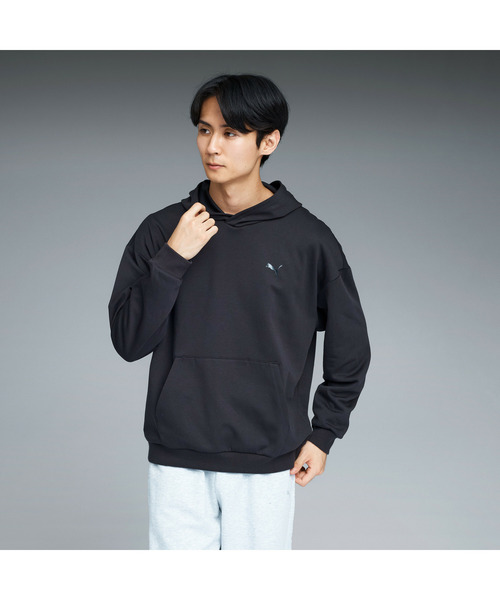 PUMA（プーマ）の「PUMA プーマ メンズ ESS MX リラックスド フーディ（パーカー・メンズ・オフホワイト/ブルー/ブラック・X-LARGE/XX-LARGE/SMALL/LARGE/MEDIUM）」の2枚目の写真