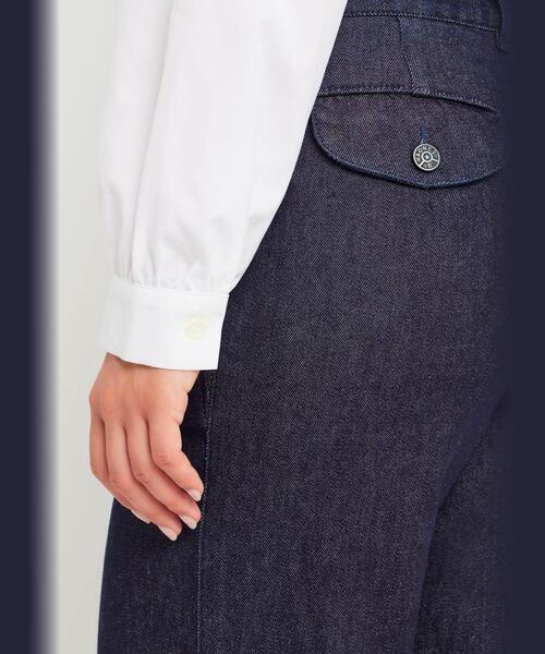 agnes b.(アニエスベー)の「コットン オープンカラー 長袖 ブラウス(シャツ/ブラウス・レディース・ホワイト・38/36)」の6枚目の写真