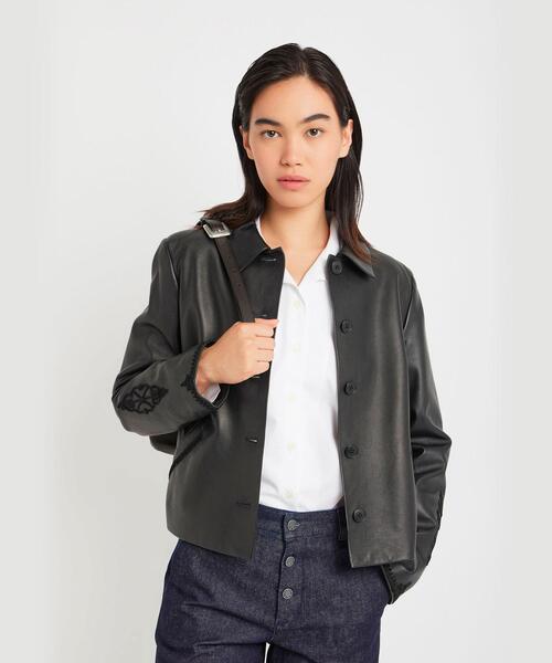 agnes b.(アニエスベー)の「コットン オープンカラー 長袖 ブラウス(シャツ/ブラウス・レディース・ホワイト・38/36)」の7枚目の写真