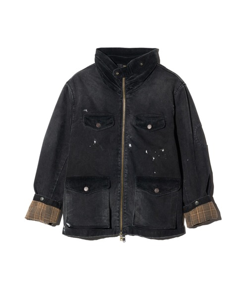 glamb（グラム）の「Snow Wash M-65 / スノーウォッシュM-65（ミリタリージャケット・メンズ・ブラック・S/M/L）」の3枚目の写真