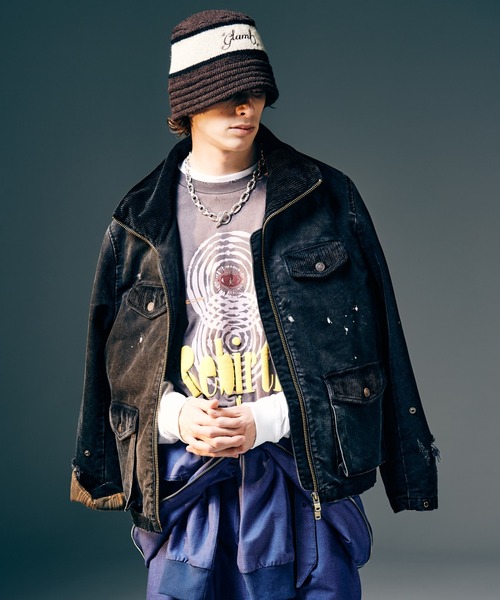 glamb（グラム）の「Snow Wash M-65 / スノーウォッシュM-65（ミリタリージャケット・メンズ・ブラック・S/M/L）」の12枚目の写真