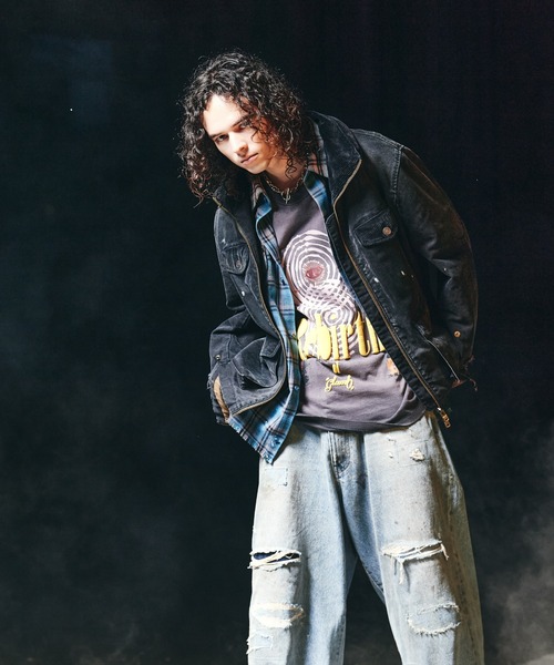 glamb（グラム）の「Snow Wash M-65 / スノーウォッシュM-65（ミリタリージャケット・メンズ・ブラック・S/M/L）」の17枚目の写真