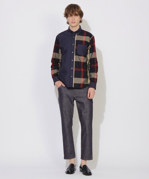 CB CRESTBRIDGE（シービークレストブリッジ）の「【ユニセックス】クレストブリッジチェックオックスシャツ（シャツ/ブラウス・メンズ・ネイビー/ブルー系その他7・1/2）」の9枚目の写真