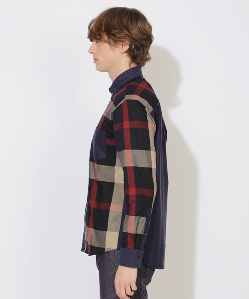 CB CRESTBRIDGE（シービークレストブリッジ）の「【ユニセックス】クレストブリッジチェックオックスシャツ（シャツ/ブラウス・メンズ・ネイビー/ブルー系その他7・1/2）」の12枚目の写真