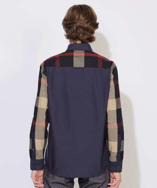 CB CRESTBRIDGE（シービークレストブリッジ）の「【ユニセックス】クレストブリッジチェックオックスシャツ（シャツ/ブラウス・メンズ・ネイビー/ブルー系その他7・1/2）」の13枚目の写真