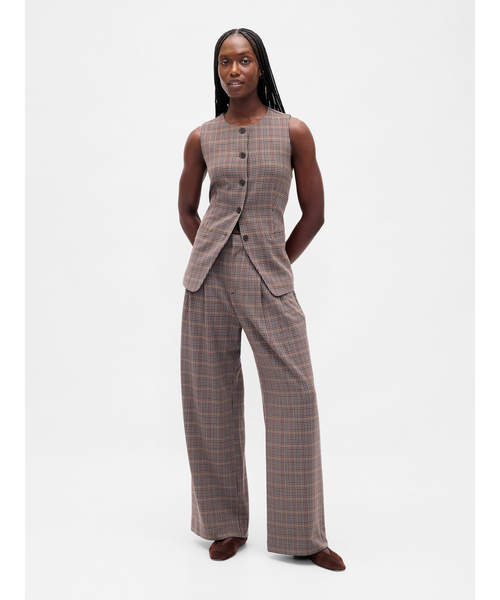 GAP（ギャップ）の「365 ハイライズ 起毛ツイル プリーツ トラウザーパンツ（その他パンツ・レディース・グレー/ブラウン・00/0/2/4/6/8/10/000）」の14枚目の写真