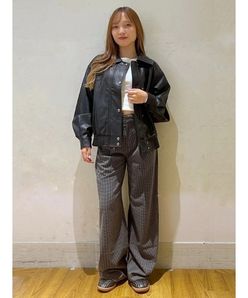 GAP（ギャップ）の「365 ハイライズ 起毛ツイル プリーツ トラウザーパンツ（その他パンツ・レディース・グレー/ブラウン・00/0/2/4/6/8/10/000）」の18枚目の写真