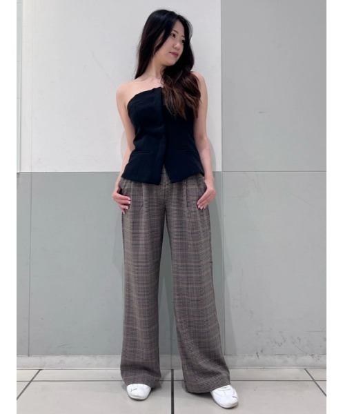 GAP（ギャップ）の「365 ハイライズ 起毛ツイル プリーツ トラウザーパンツ（その他パンツ・レディース・グレー/ブラウン・00/0/2/4/6/8/10/000）」の8枚目の写真