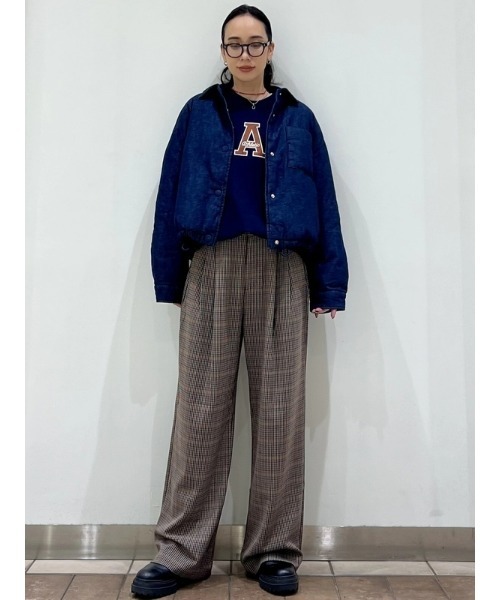 GAP（ギャップ）の「365 ハイライズ 起毛ツイル プリーツ トラウザーパンツ（その他パンツ・レディース・グレー/ブラウン・00/0/2/4/6/8/10/000）」の9枚目の写真