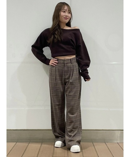 GAP（ギャップ）の「365 ハイライズ 起毛ツイル プリーツ トラウザーパンツ（その他パンツ・レディース・グレー/ブラウン・00/0/2/4/6/8/10/000）」の10枚目の写真