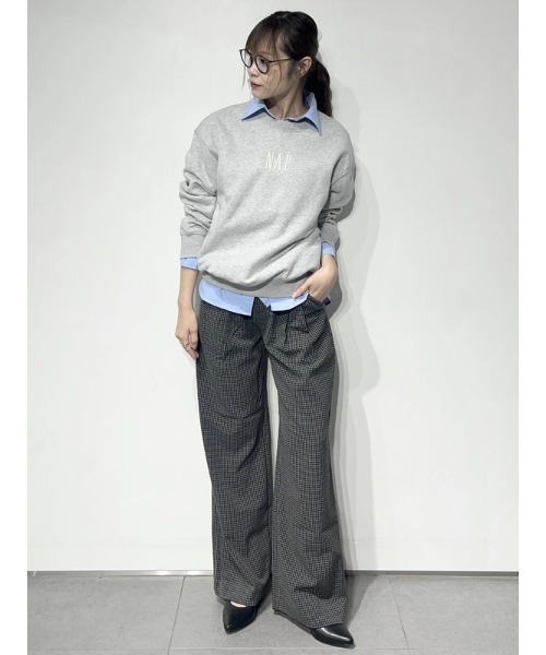 GAP（ギャップ）の「365 ハイライズ 起毛ツイル プリーツ トラウザーパンツ（その他パンツ・レディース・グレー/ブラウン・00/0/2/4/6/8/10/000）」の11枚目の写真
