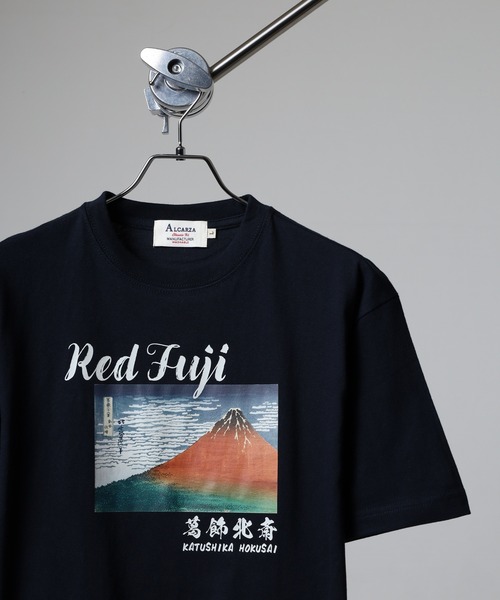 FUNALIVE(ファンアライブ)の「ALCARZA 葛飾北斎 Tシャツ(Tシャツ/カットソー・メンズ・ホワイト系2/ネイビー系3/ネイビー系4/ネイビー系1/ホワイト系4/ホワイト系1/ホワイト系3/ネイビー系2・XL/M/L)」の6枚目の写真