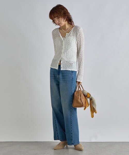 RIVE DROITE(リヴドロワ)の「【こなれ感抜群】レース2WAYカットソー(Tシャツ/カットソー・レディース・ブラック/オフホワイト・FREE)」の10枚目の写真