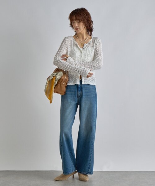 RIVE DROITE(リヴドロワ)の「【こなれ感抜群】レース2WAYカットソー(Tシャツ/カットソー・レディース・ブラック/オフホワイト・FREE)」の11枚目の写真