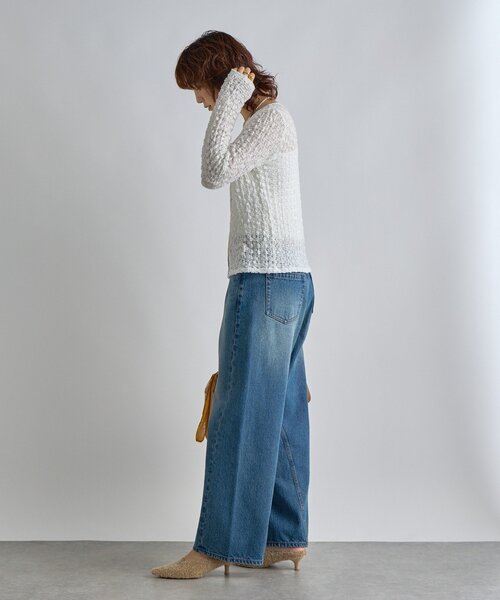 RIVE DROITE(リヴドロワ)の「【こなれ感抜群】レース2WAYカットソー(Tシャツ/カットソー・レディース・ブラック/オフホワイト・FREE)」の12枚目の写真