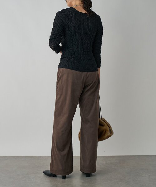 RIVE DROITE(リヴドロワ)の「【こなれ感抜群】レース2WAYカットソー(Tシャツ/カットソー・レディース・ブラック/オフホワイト・FREE)」の5枚目の写真