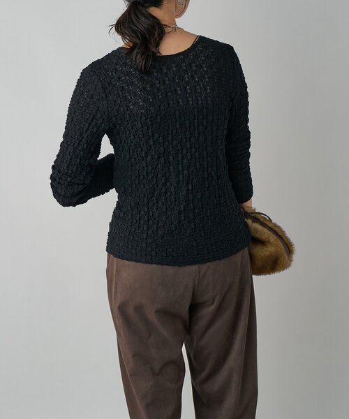 RIVE DROITE(リヴドロワ)の「【こなれ感抜群】レース2WAYカットソー(Tシャツ/カットソー・レディース・ブラック/オフホワイト・FREE)」の8枚目の写真