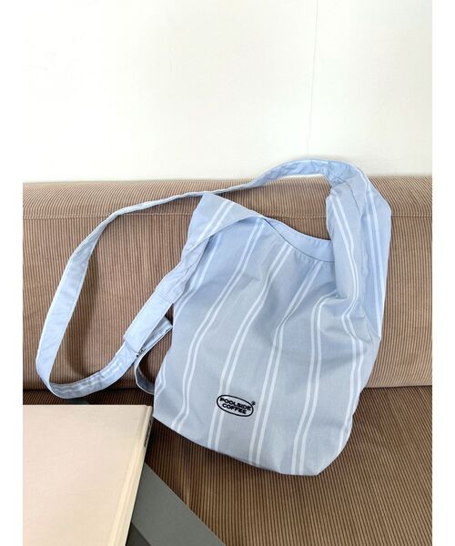 Ungrid（アングリッド）の「POOL SIDE COFFEE別注バッグ（ハンドバッグ・レディース・ブルー/ブラック/イエロー・FREE）」の3枚目の写真