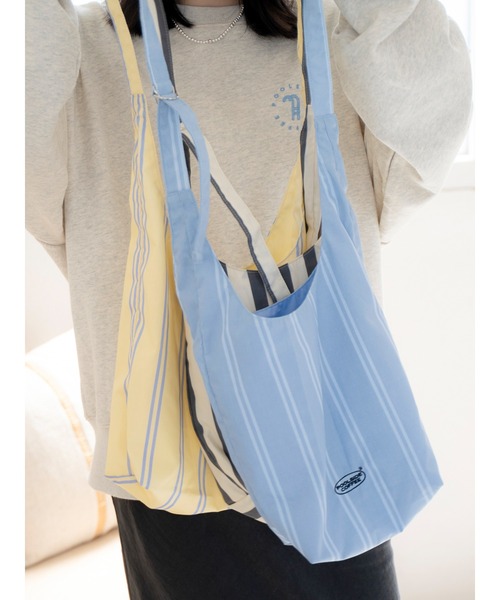 Ungrid（アングリッド）の「POOL SIDE COFFEE別注バッグ（ハンドバッグ・レディース・ブルー/ブラック/イエロー・FREE）」の8枚目の写真