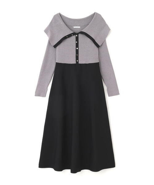 はなこ♡定価33000円 新品タグ付 ジルスチュアート ワンピース『2』 ◇ ビッグカラーニットワンピース（ワンピース）｜JILL by JILL