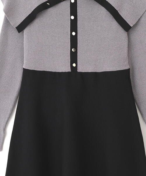 セール】◇ ビッグカラーニットワンピース（ワンピース）｜JILL by