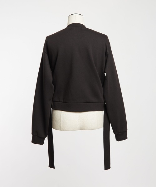 gomme（ゴム）の「ウォームポンチ　ギャザーカーディガン（カーディガン/ボレロ・レディース・ブラック・MEDIUM）」の12枚目の写真