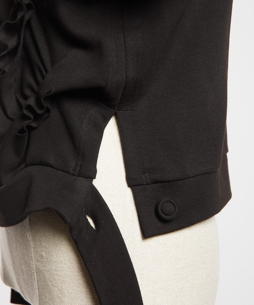 gomme（ゴム）の「ウォームポンチ　ギャザーカーディガン（カーディガン/ボレロ・レディース・ブラック・MEDIUM）」の19枚目の写真