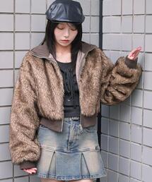 WEGO | WEGO/【25年秋冬新作】フェイクファーショートブルゾン(ブルゾン)