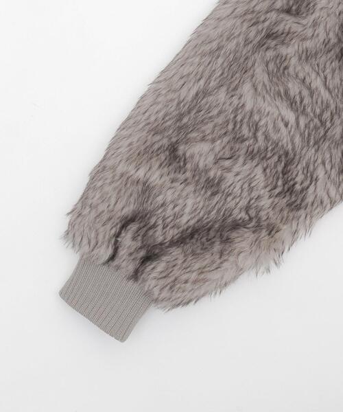 WEGO(ウィゴー)の「WEGO/Wジップ フェイクファーショートブルゾン(ブルゾン・レディース・アイボリー/ブラウン系その他/グレー系その他/ブラック/ダークブラウン・FREE)」の13枚目の写真