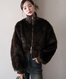 WEGO | WEGO/【25年秋冬新作】フェイクファーショートブルゾン(ブルゾン)