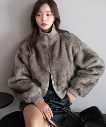 WEGO | WEGO/【25年秋冬新作】フェイクファーショートブルゾン(ブルゾン)