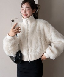 WEGO | WEGO/【25年秋冬新作】フェイクファーショートブルゾン(ブルゾン)