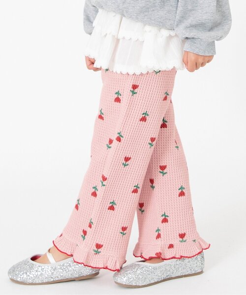BREEZE（ブリーズ）の「【ジュニア対応】ソウガラワッフルパンツ（その他パンツ・キッズ・アイボリー/ベビーピンク/ピンク/ブラウン/ブラック・140/130/120/110/100/90/80）」の5枚目の写真