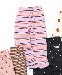 近年モデル 新品・タグ付き アンミヌ ウエストフリルパンツ スラックス ピンク アニュアンス anuans ツータックワイドパンツ （PINK