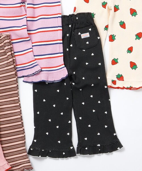 BREEZE（ブリーズ）の「【ジュニア対応】ソウガラワッフルパンツ（その他パンツ・キッズ・アイボリー/ベビーピンク/ピンク/ブラウン/ブラック・140/130/120/110/100/90/80）」の2枚目の写真