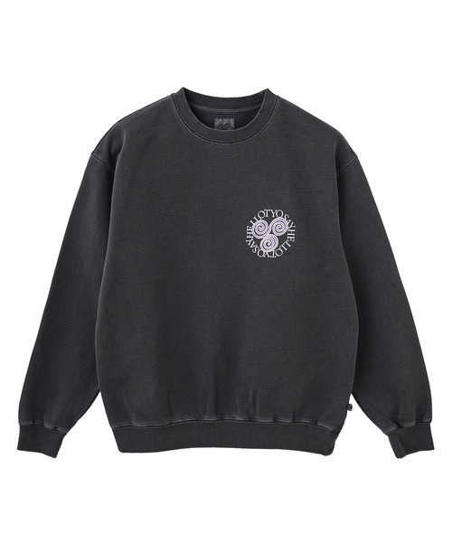 styles(スタイルス)の「SAYHELLO Slap Logo Crew 25SS-U02(スウェット・メンズ・ブラック/ブラウン・L/M)」の1枚目の写真