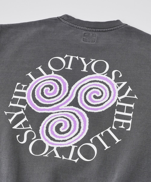 styles(スタイルス)の「SAYHELLO Slap Logo Crew 25SS-U02(スウェット・メンズ・ブラック/ブラウン・L/M)」の9枚目の写真