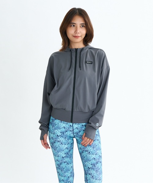 ROXY(ロキシー)の「ロキシー ROXY YOUR ALLY HOODIE(その他トップス・レディース・ブラック/グレー・L/M)」の1枚目の写真