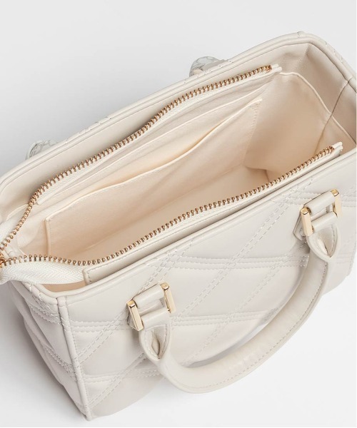 RANDA（ランダ）の「2WAY モノグラムスカーフキルティングハンドバッグ（ハンドバッグ・レディース・アイボリー/グレー/ブラック/ライトグレー・FREE）」の18枚目の写真