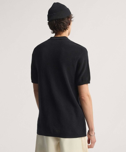 adidas（アディダス）の「プレミアムポロ / アディダスオリジナルス adidas Originals（ポロシャツ・メンズ・ブラック/ホワイト・XX-SMALL/XX-LARGE/LARGE/MEDIUM/SMALL/X-LARGE/X-SMALL/3XL）」の3枚目の写真