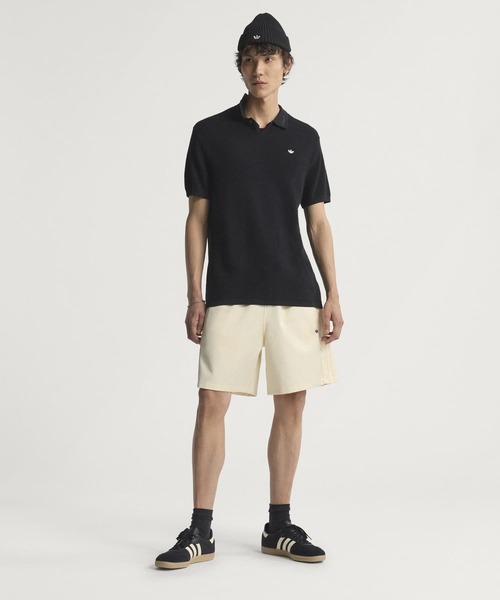 adidas（アディダス）の「プレミアムポロ / アディダスオリジナルス adidas Originals（ポロシャツ・メンズ・ブラック/ホワイト・XX-SMALL/XX-LARGE/LARGE/MEDIUM/SMALL/X-LARGE/X-SMALL/3XL）」の4枚目の写真