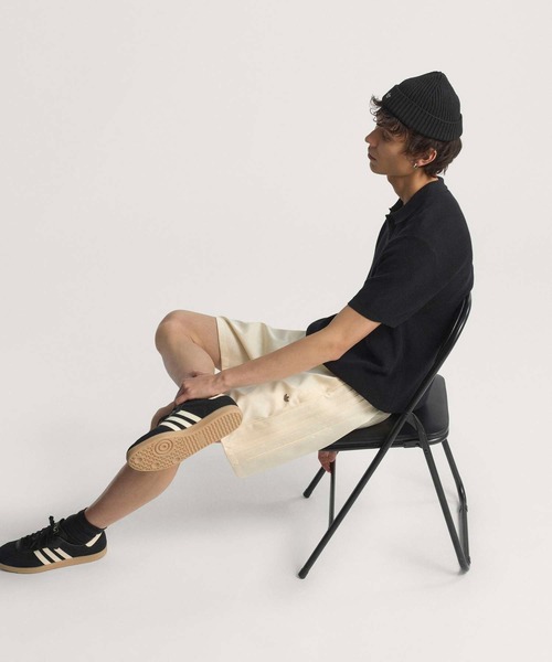 adidas（アディダス）の「プレミアムポロ / アディダスオリジナルス adidas Originals（ポロシャツ・メンズ・ブラック/ホワイト・XX-SMALL/XX-LARGE/LARGE/MEDIUM/SMALL/X-LARGE/X-SMALL/3XL）」の5枚目の写真