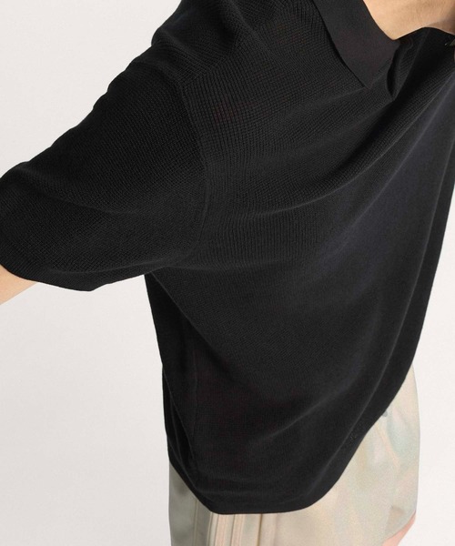 adidas（アディダス）の「プレミアムポロ / アディダスオリジナルス adidas Originals（ポロシャツ・メンズ・ブラック/ホワイト・XX-SMALL/XX-LARGE/LARGE/MEDIUM/SMALL/X-LARGE/X-SMALL/3XL）」の6枚目の写真