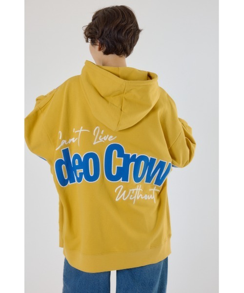 RODEO CROWNS WIDE BOWL(ロデオクラウンズワイドボウル)の「ロゴアップリケルーズパーカー(パーカー・レディース・ブラック/オフホワイト/杢グレー/イエロー・FREE)」の17枚目の写真
